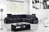 European Modern Corner Leather Living Room Sofa