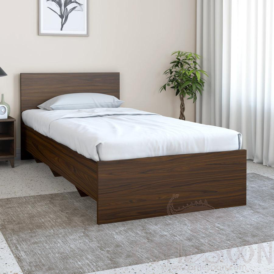 Walnut Single Bed Without Storage