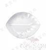 8.7" Leaf Plate, White, Mf, 220*159*27mm product image