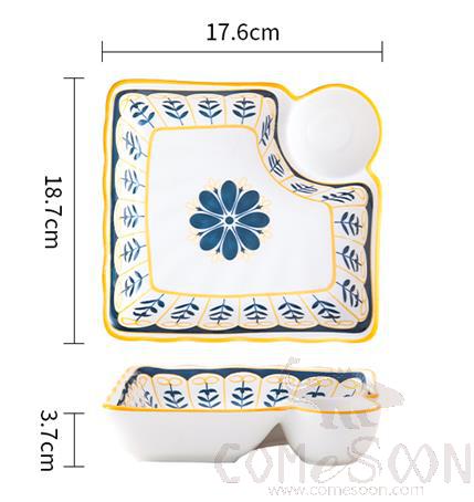 Dumpling Dish / Plate, L18.7*W17.6*H3.7 cm product image
