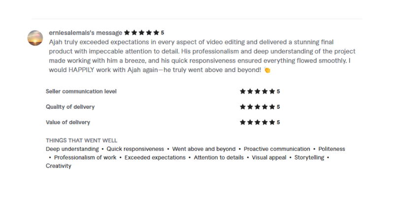 Visual Testimonial Frame