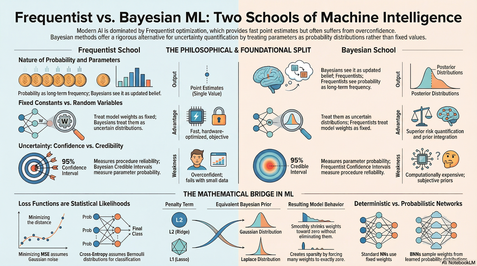 Comparison of Frequentist and Bayesian on outlier data