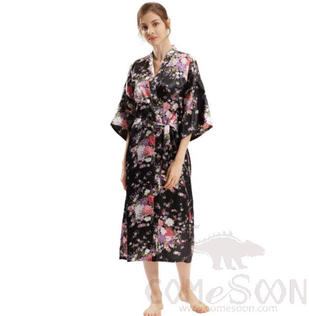Yukata Bathrobe-Black(Normal)