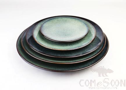 Mist Green 11" Shallow Plate
