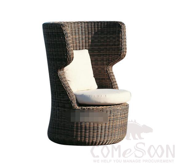 Outdoor Rattan Sofa, High Density Sponge, 60*60*100cm product image