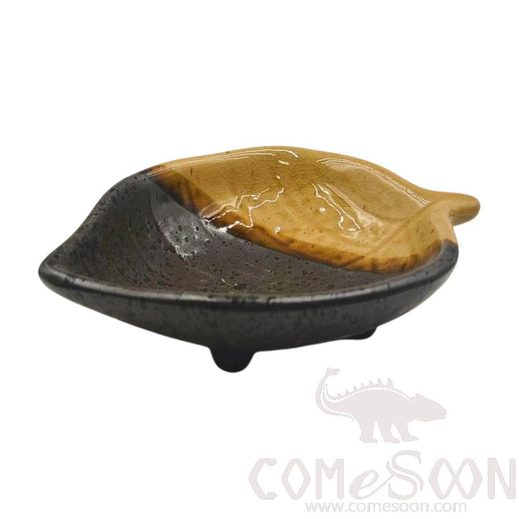 Thick Soil Series 5" Four-Legged Fragrant Leaf Plate