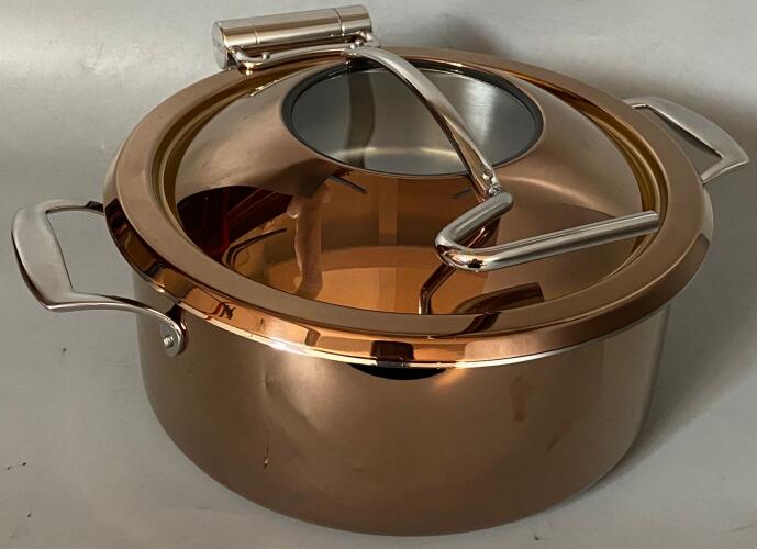 Yufeh Chafing Pot 30cm Rose Golden