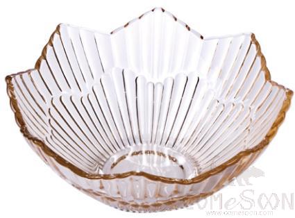 Blinkmax Amber 251mm Eight Star Deep Fruit Plate