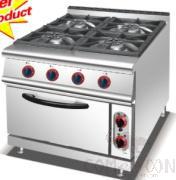 4-Burner Gas Range with Electric Oven, Dimension:800*900*920mm, Oven Dimensions:l460*W645*H270mm