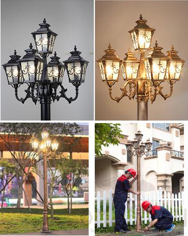 Pillar Lights, H300 cm
