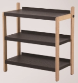 Shoe Rack, North American Ash+ Painted Cast Iron
, 74*35* 80 cm