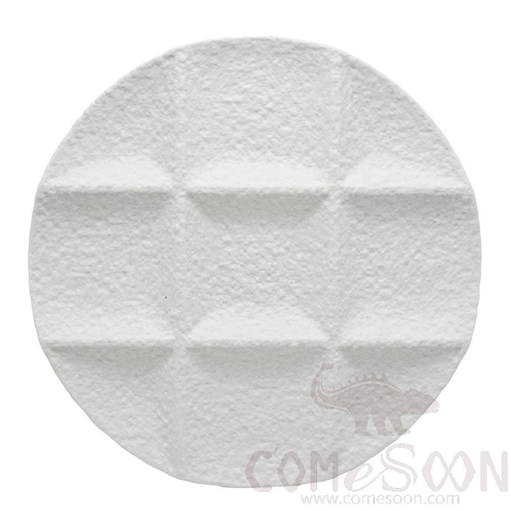 20118 Series 11.18" 9-Compartment Dim Sum Plate - Matt White