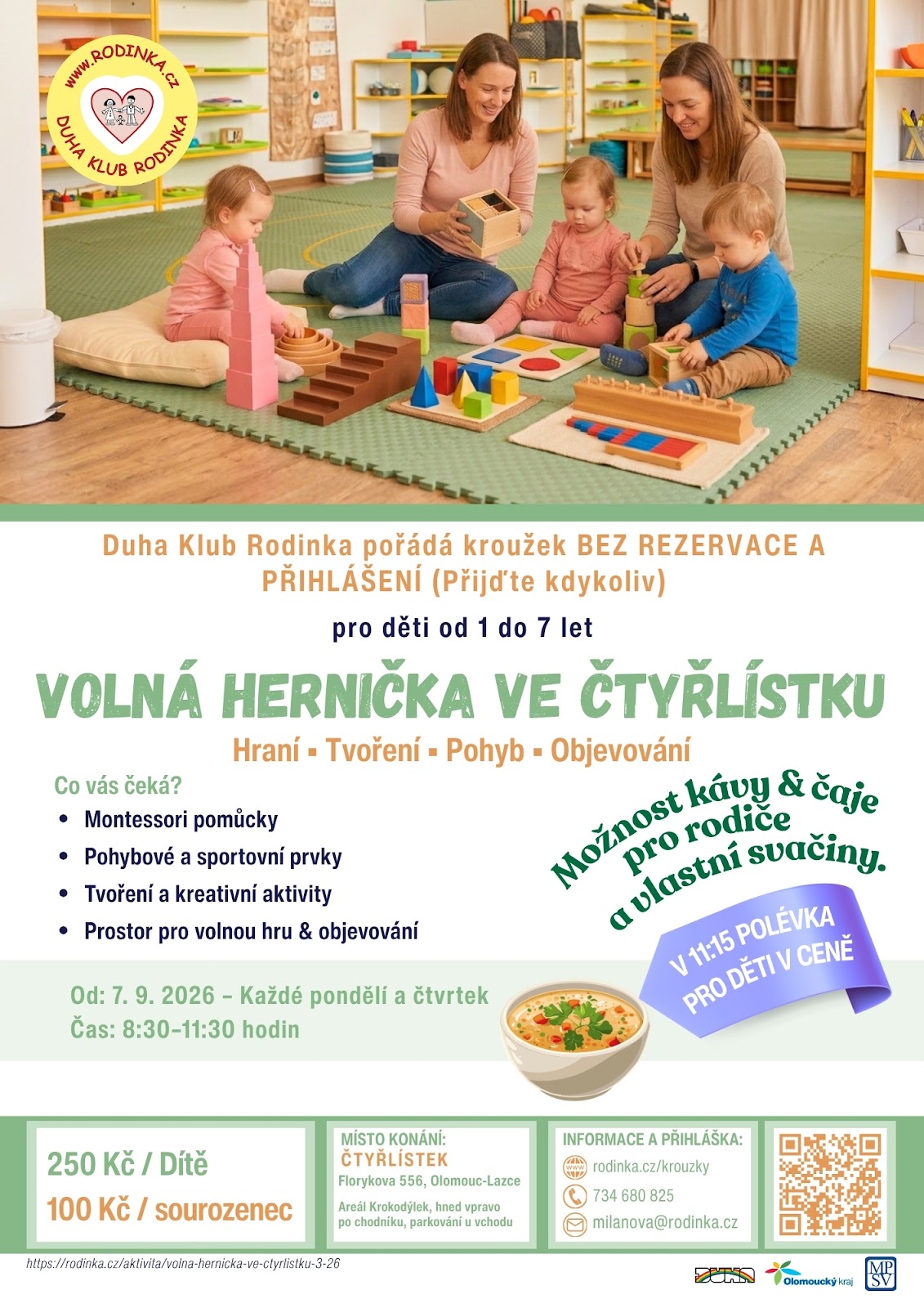 Let&aacute;k Voln&aacute; hernička Čtyřl&iacute;stek