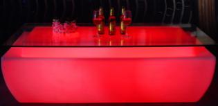 Led Table, PE Plastic, 160*90* 50 cm
