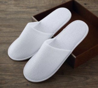 Slippers, Towel, Premium, with 1 Color Logo Embroided
