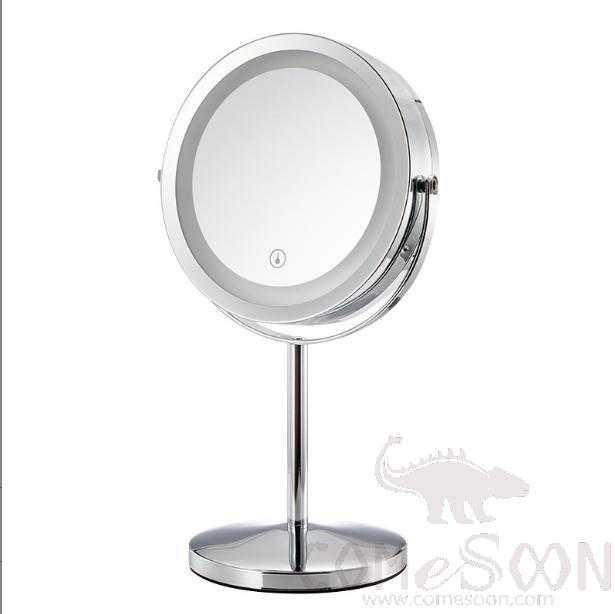 Vogue Illuminated Metal Double Sided Mirro- Iron, D20cm