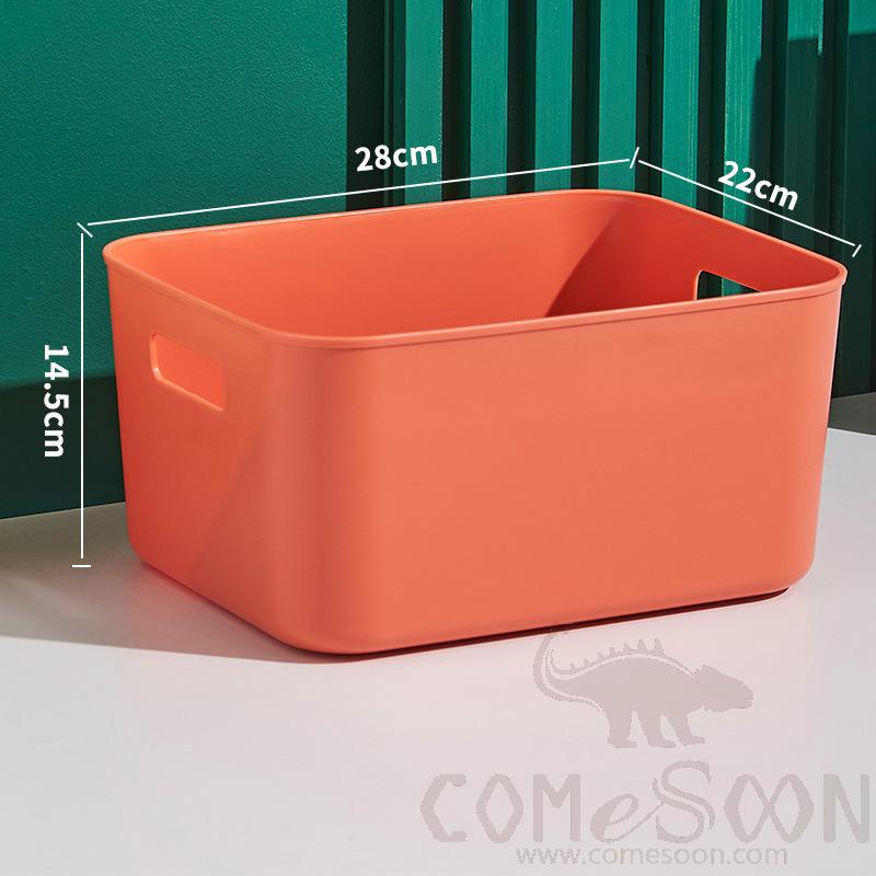 Orange Storage Box Without Cover-22*28*14.5 cm, PP