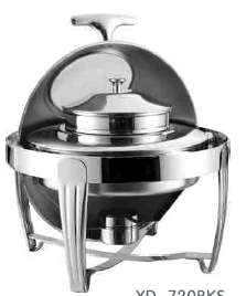 720 Series-Round Soup Station W/glass Lid