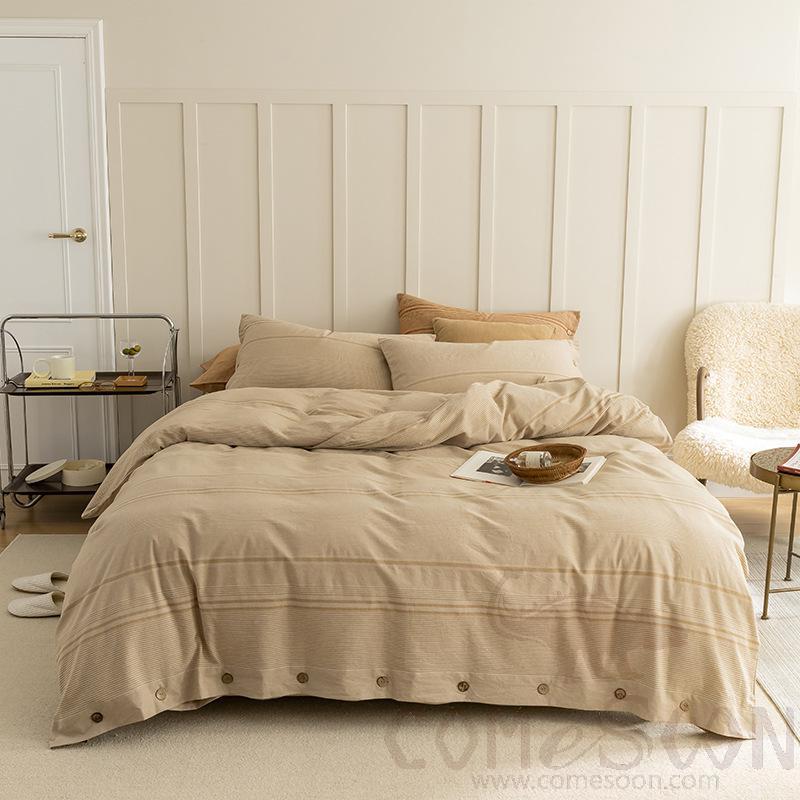 Bed Linens, Cotton, 4 Piece Set(for W200 cm Bed)