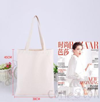 Canvas Bag, Canvas Cotton, Original Color, 38*45cm