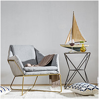 Single Three-Seat Sofa Casual Fabric Removable Washable Sofa Chair