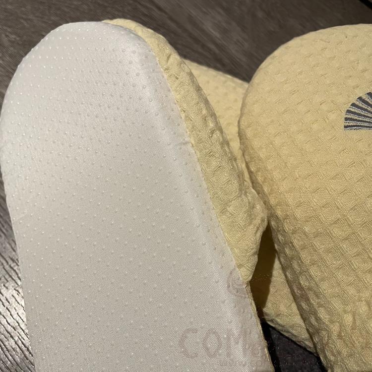 Slippers, Beige Waffle