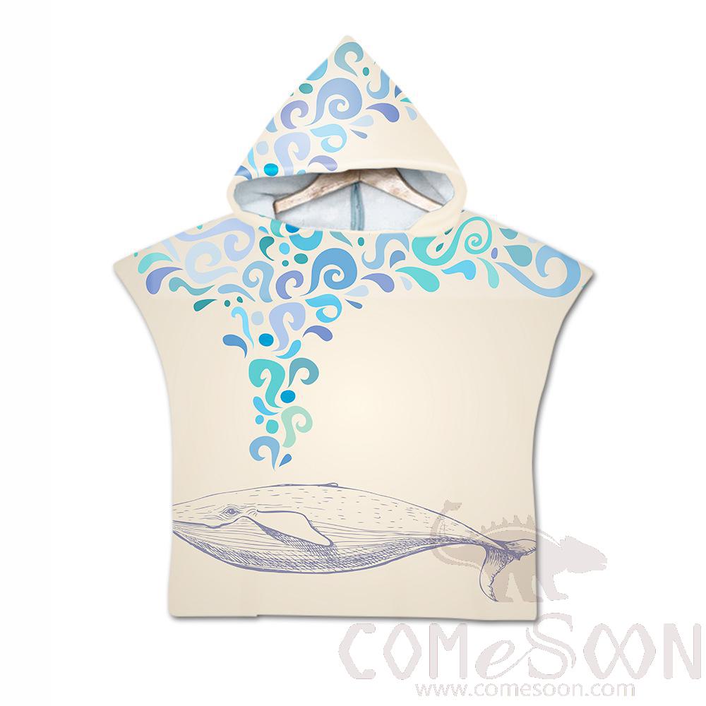 Kid's Cape Beach Towel, Microfiber, 60*80cm