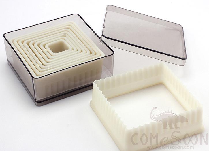 9 Pcs Set Square-Shaped Cutting
