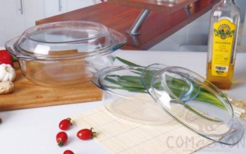 1.6L Oval Tempered Glass Pot