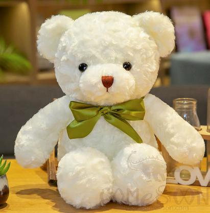 White Bow Tie Teddy Bear, 130cm