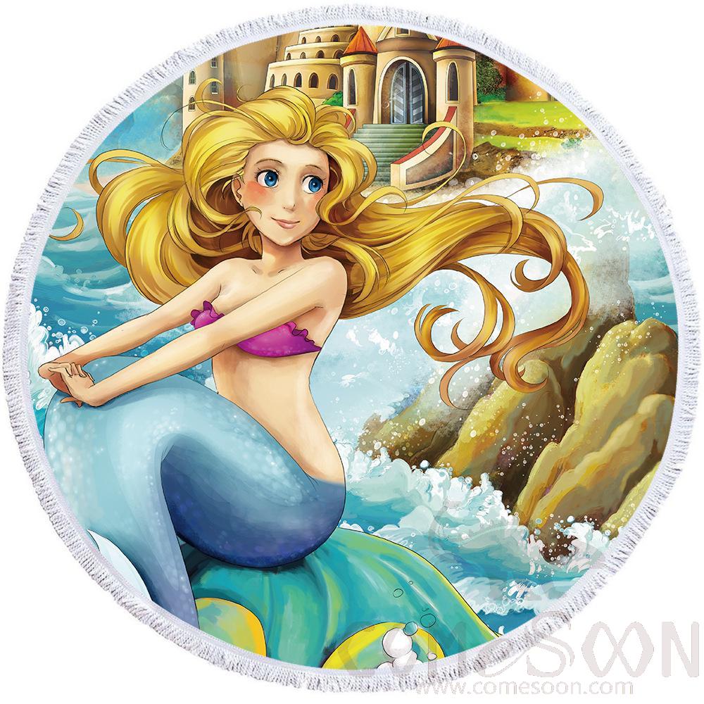 Cartoon Microfiber Beach Towel, Microfiber, 150*150cm