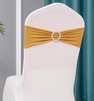 Chair Cover Band-Spandex-Earthy Yellow