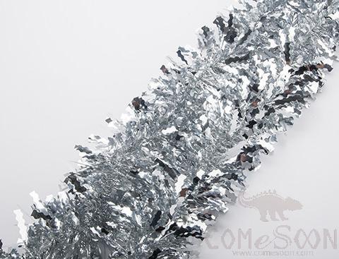 Silver Tinsel Ribbon 2m