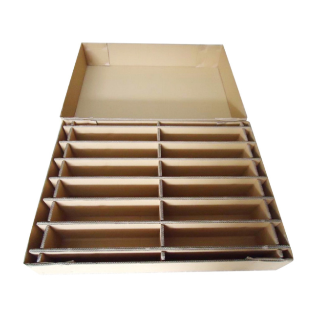 Customized Hard Cardboard Carton for 500ML Glass Bottle, 40 Grids