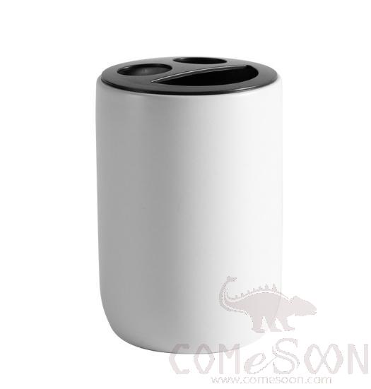 Tooth Brush Holder, Ceramic, D8*H11cm