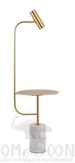 Floor Lamp-Electroplating-Marble Base