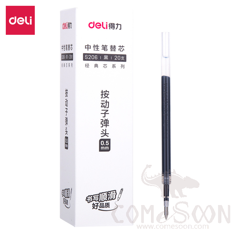Gel Pen Refill, Black, L110mm