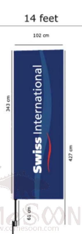 Banner Flags, 343*102cm