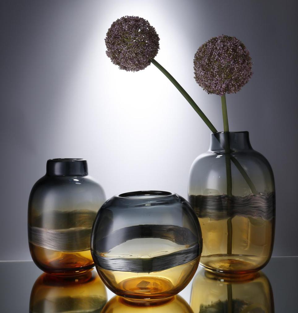 Glass Decorations/glass Vase L23*H35*D8cm
