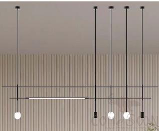Art Chandelier, Iron+ Aluminum+ Rotomolded Ball+ PC, L4000mm product image
