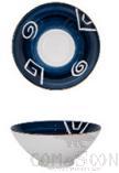 Japanese 8" Flared Bowl-Screw Circle Pattern
