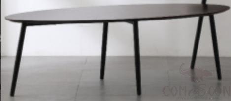 Table, Oak Skin+ Iron Legs+ Dark Walnut Paint Medium Density Fiber
, 120*50* 38.5 cm