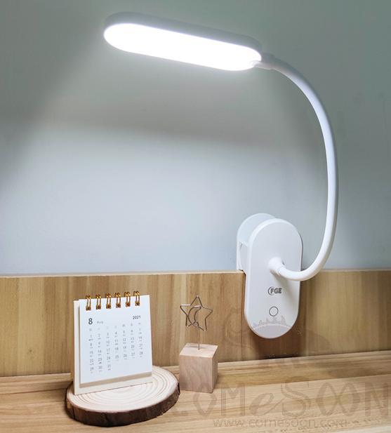 Rechargeable Clip Desk Lamp, 120*58*456.3mm