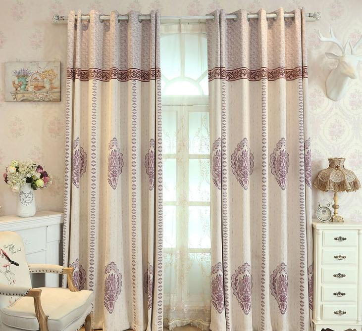 Cyrillic Jacquard Curtain Fabric