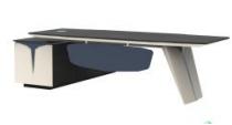 Executive desk (left) 2800w * 2300d * 760mm product image