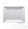 12.5″ Corrugated Rectangular Plate (Moq 50 Pieces), White, Mf, 317.5*230*31.3mm