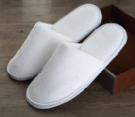 Slippers, Coral Fleece with 1 Color Logo Embroided