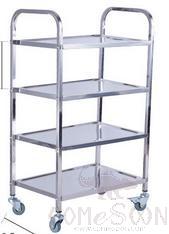 Four-Layer Hot Pot Cart Small, Ss201, L46.6*W30.5*H81cm  Four Layers