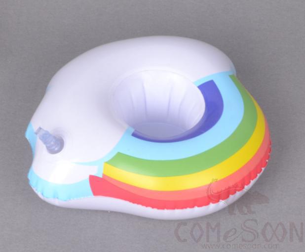 Inflatable Floating Beverage Cup Holder, Cloud