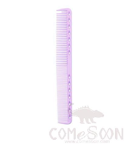 Comb for Haircut, Plastic, Light Purple, 18.5*2.5cm